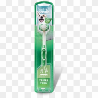 Rollover To Zoom - Tropiclean Fresh Breath Triple Flex Toothbrush For, HD Png Download