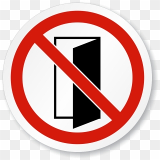 Do Not Close/open Door Symbol Iso Prohibition Sign - Internet And Phone Outage, HD Png Download