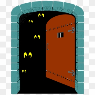 Creepy Clipart Open Door - Spooky Door Clipart, HD Png Download