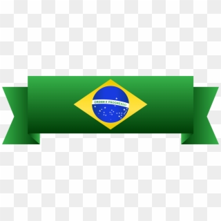 Brazil Flag Clipart Png - Banner Brazil, Transparent Png