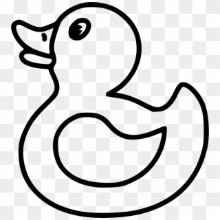 Rubber Duck Free Png Image - Black And White Rubber Duck Clip Art, Transparent Png