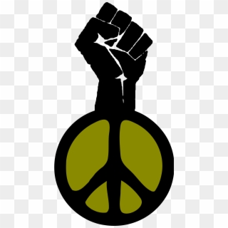 Fist Occupy Wall Street Fight The Power Peace Groovy - Justice And Peace Symbol, HD Png Download