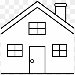 House Outline Clipart House Outline Clipart Black And - House Outline Clip Art, HD Png Download