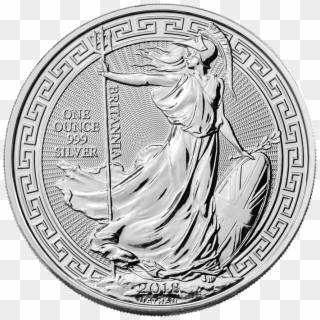 Britannia 2018 Oriental Border 1 Oz Silver Coin - Silver Britannia 2019, HD Png Download