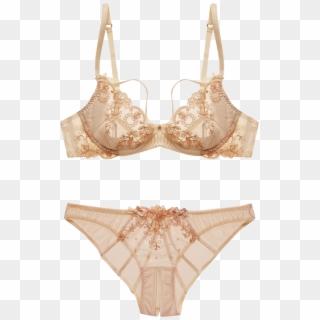 “l'agent By Agent Provocateur “lusina” Bra And Panties - Lingerie Transparent, HD Png Download