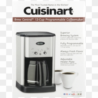 Cuisinart Brew Central® 12-cup Programmable Coffeemaker, - Cuisinart Dcc 1200 Brew Central Coffee Maker, HD Png Download
