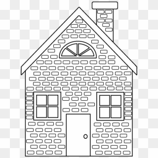 Three Little Pigs Clip Library Stock Black - Three Little Pigs Brick House Coloring Page, HD Png Download