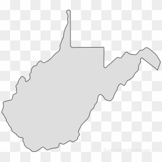 Map Outline, State Outline, Virginia Map, Free Stencils, - West Virginia State Outline, HD Png Download