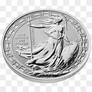 Britannia 2019 Oriental Border 1 Oz Silver Coin - 1 Oz Britannia Oriental Border Gold Coin 2018, HD Png Download