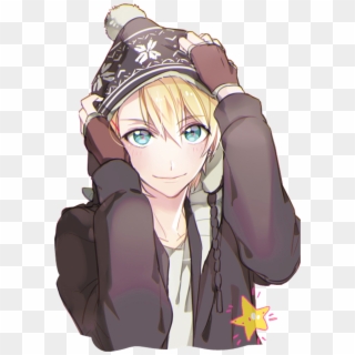 Animeboy Sticker - Blonde Cute Anime Boy, HD Png Download