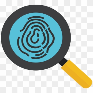 Black And White Library Icon Search Alignment Transprent - Magnifying Glass And Fingerprint Cake, HD Png Download