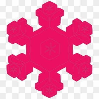 Pink Snowflake Clipart - Pink Snowflakes Clip Art, HD Png Download