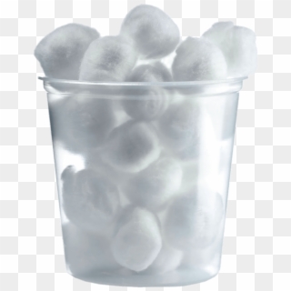 Cotton Balls In Plastic Cup - Cotton Balls In A Cup, HD Png Download