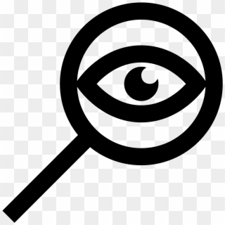 Eye Clipart Magnifying Glass - Detective Eye Icon, HD Png Download