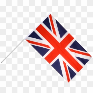 Great Britain Hand Waving Flag - Union Jack With Stick, HD Png Download