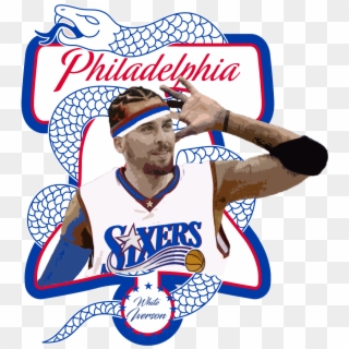White Iverson, The Livest One - Philadelphia 76ers Iphone X, HD Png Download