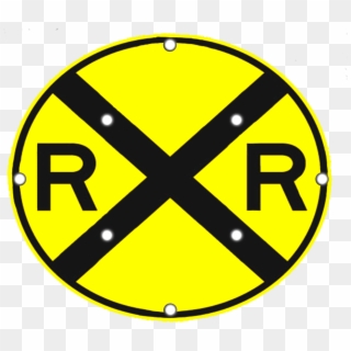 W10-1 Railroad Advance Warning Sign - Railroad Crossing Street Signs, HD Png Download