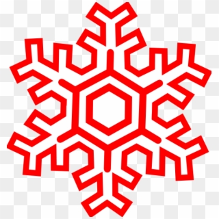 Snowflake Clipart Red - Snowflake Image No Background, HD Png Download