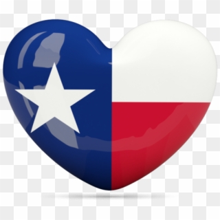 Illustration Of Flag Of<br /> Texas - Heart With Texas Flag, HD Png Download