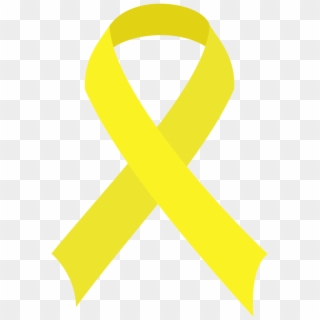 Yellow Ribbon Vector Viewing Gallery Xodsvd Clipart - Yellow Cancer Ribbon Transparent, HD Png Download