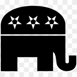 Republican Logo Png - Republicans Black And White, Transparent Png