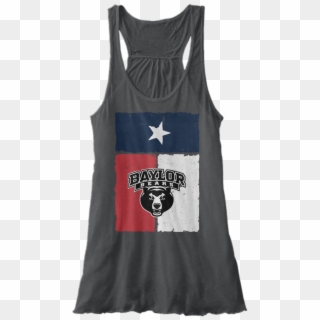 Baylor Bears Texas Flag Print Tank // - Baylor Bears And Lady Bears, HD Png Download