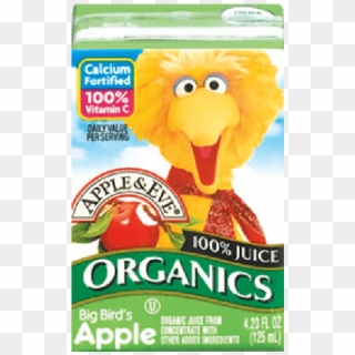 Apple & Eve Sesame Street Organics - Apple And Eve Apple Juice Big Bird, HD Png Download