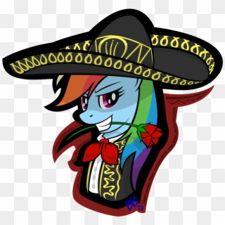 Bravelyart, Mariachi, Rainbow Dash, Safe, Solo - My Little Pony Mexican, HD Png Download