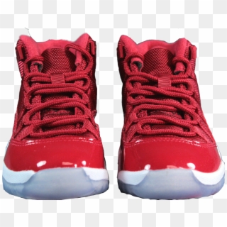 Pair Of Red Jordans Front View - Jordans From The Front, HD Png Download