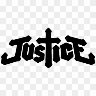 Image Result For Justice Dj Poster Cross Modern Logo, - Justice Band Logo Png, Transparent Png