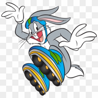 Free Png Download Bugs Bunny With Roller Skates Clipart, Transparent Png