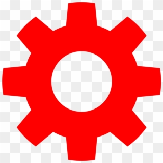 Gear In Red - Red Gear Icon Png, Transparent Png