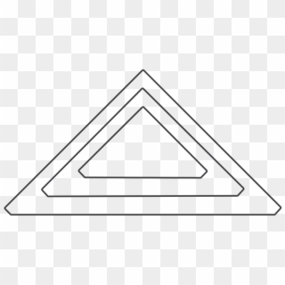 Quarter Square Triangles Die Outline - Triangle, HD Png Download