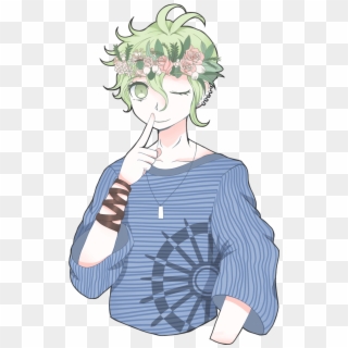 “ Hello Yes Please Consider Amami In A Flower Crown, - Cartoon, HD Png Download