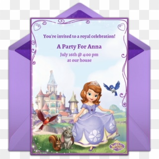Sofia The First Online Invitation - Sofia The First Invitation Layout, HD Png Download
