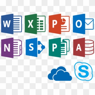 Microsoft Office 365 Png - Office 2016 Word Logo, Transparent Png