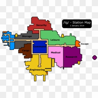 Tgstationsimple - Map Of A Space Station, HD Png Download