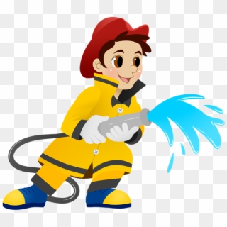 Fire Clipart Person - Fireman Clipart, HD Png Download