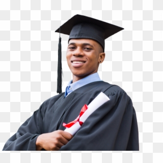 A Picture Of An African American Male Graduate - African American Graduate Png, Transparent Png