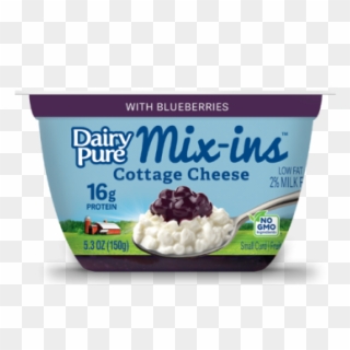 Dairypure® Mix-ins Cottage Cheese With Blueberries - Frozen Yogurt, HD Png Download