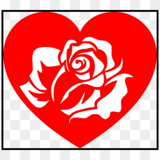 Best Rose Clipart Tumblr Of Pic Red Trend And Picked - Heart Rose, HD Png Download
