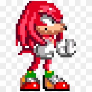 Sonic The Hedgehog 2 Classic Messages Sticker-2 - Knuckles The Echidna 16 Bit, HD Png Download