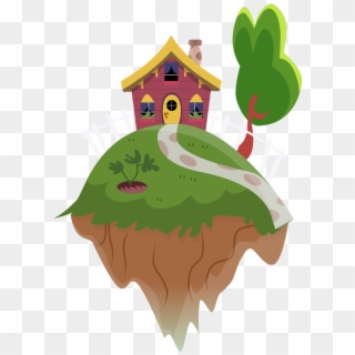 Astrorious, Discord's House, Floating Island, Make - Transparent Floating Island Cartoon Png, Png Download