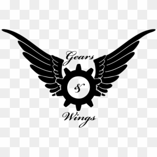 Graphic Download Gear Png Gears Wings Handmade Svg - Gear With Wings Png, Transparent Png
