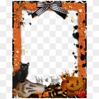 Halloween Border Download Transparent Png Image - Marcos Para Fotos Halloween Gratis, Png Download