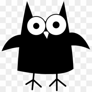 Halloween Owl Clipart Free Download Black And - Halloween Owl Clip Art, HD Png Download