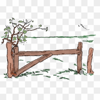 Wooden Fence Illustration - Lumber, HD Png Download