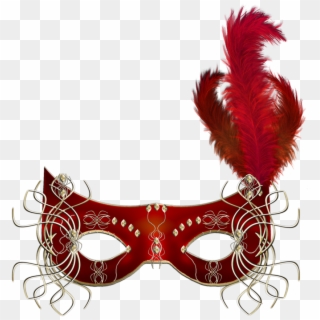 Red Masquerade Mask Png, Transparent Png