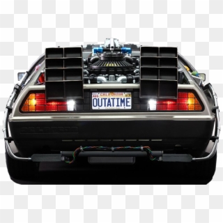 Delorean Back View - Back To The Future Delorean Tail Lights, HD Png Download