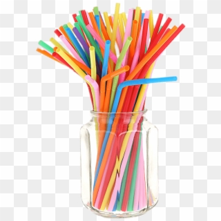 Coloured Straws In A Jar - Straw Phonation, HD Png Download